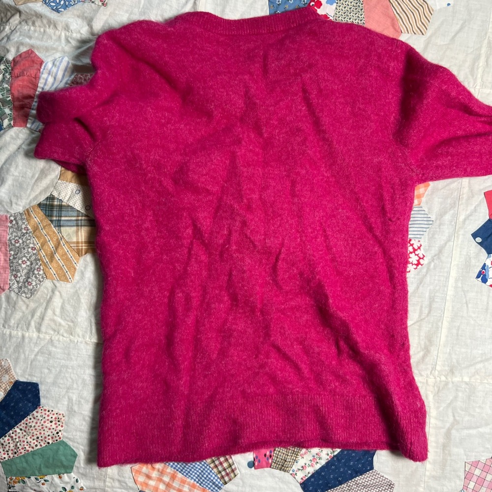 & Other Stories Paris Atelier Fuchsia Pink Alpaca Wool Blend Sweater Small - Picture 6 of 6